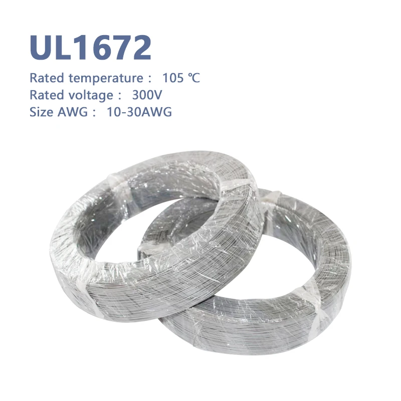 Professional electrical wires supplies  Factory price 22awg 17/0.16mm stranded tinned copperUL1672 UL1617 UL1618 electric pvc wi
