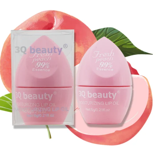 Бесплатный образец собственной этикетки увлажняющее глянцевое масло для губ фруктовый вкус розовое прозрачное масло для ухода за губами