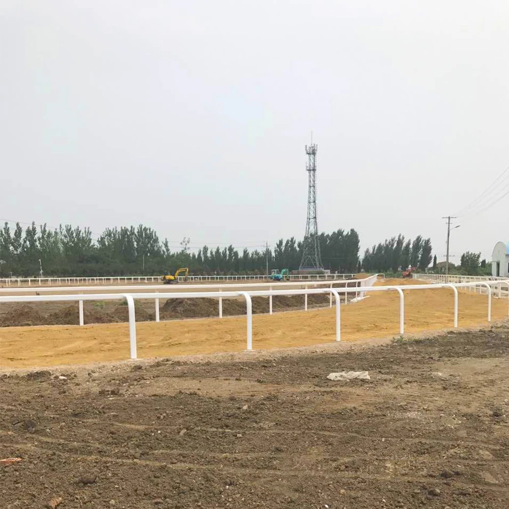 Fentech top quality used white plastic  horse running rail for sale