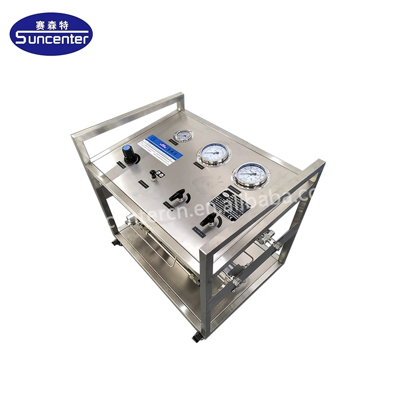 Double Stage Air Driven Oxygen Booster Pump Gas Booster System for Cylinder Filling