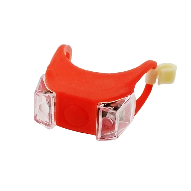 Front Rear Flash Light Round Bike Lights 2023 Bike Bicycle Silicone Warn Warning Silicone Waterproof Battery CR2032*2 EYELITE