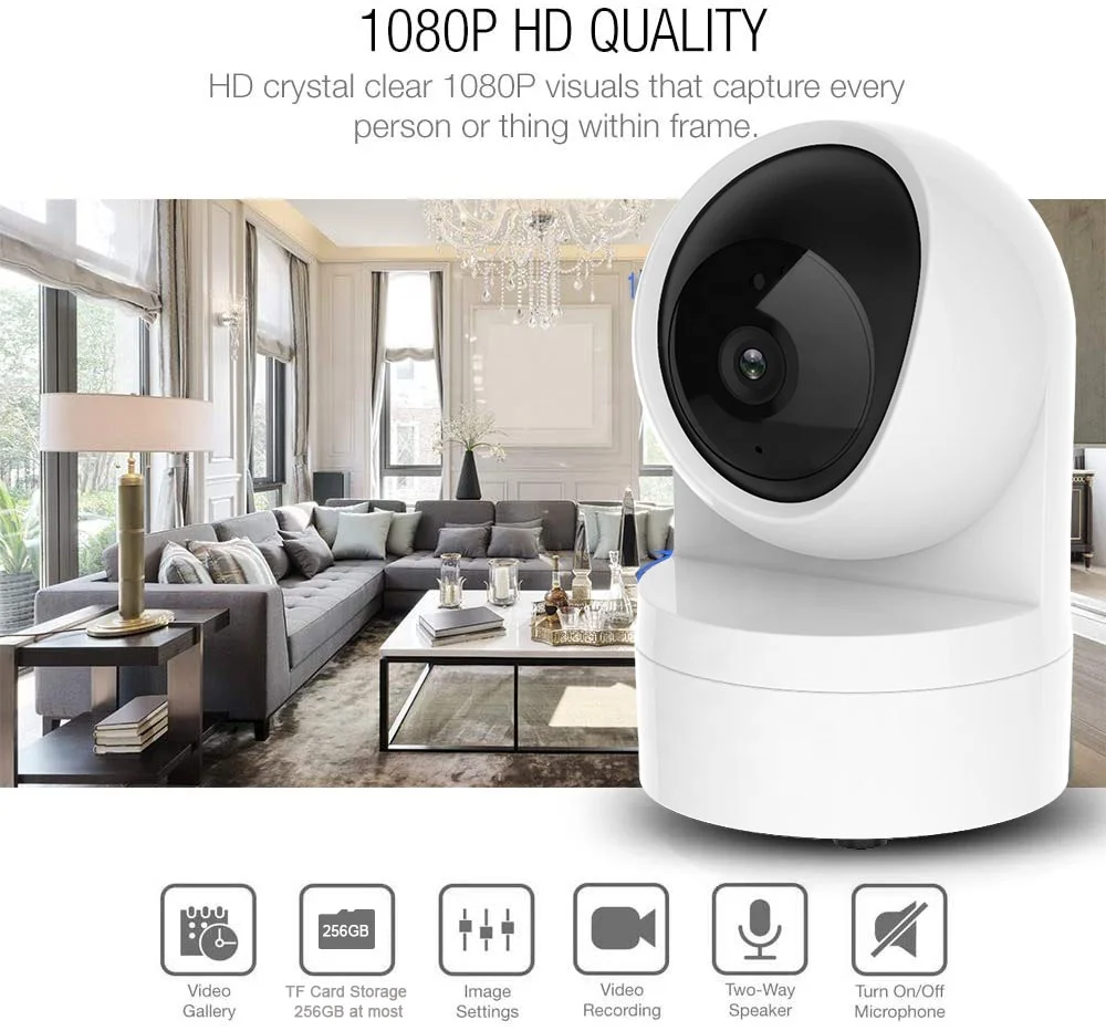 OEM Manufacturing 1080P PTZ Wifi IP Camera HD IR Night Vision Message Alarm Push Home Security Wireless Cameras