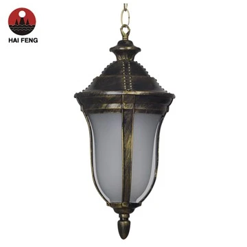 Китайский поставщик, античная бронза, алюминий, литье под давлением и стекло, подвесные лампы/наружный сад/Улица/двор/лампа