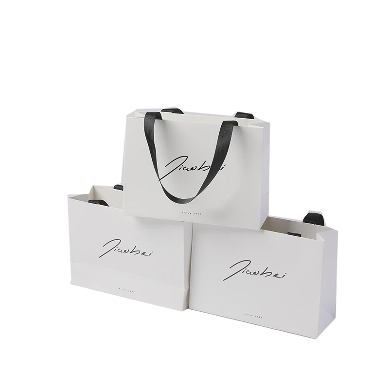 Luxury Custom Logo Gold/ Silver Foil Paper Bag For Shoes and Clothing Underwear eye contact lenses Packing Bags