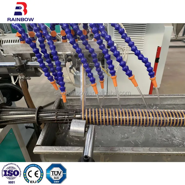 PVC Spiral Reinforced Suction Discharge Hose Pipe Making Machine PVCSuction Tube Production Line