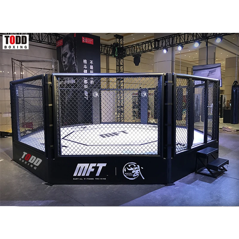  Низкая цена ufc fighting б/у боксерское кольцо напольное шестигранное ММА Клетка восьмиугольник для