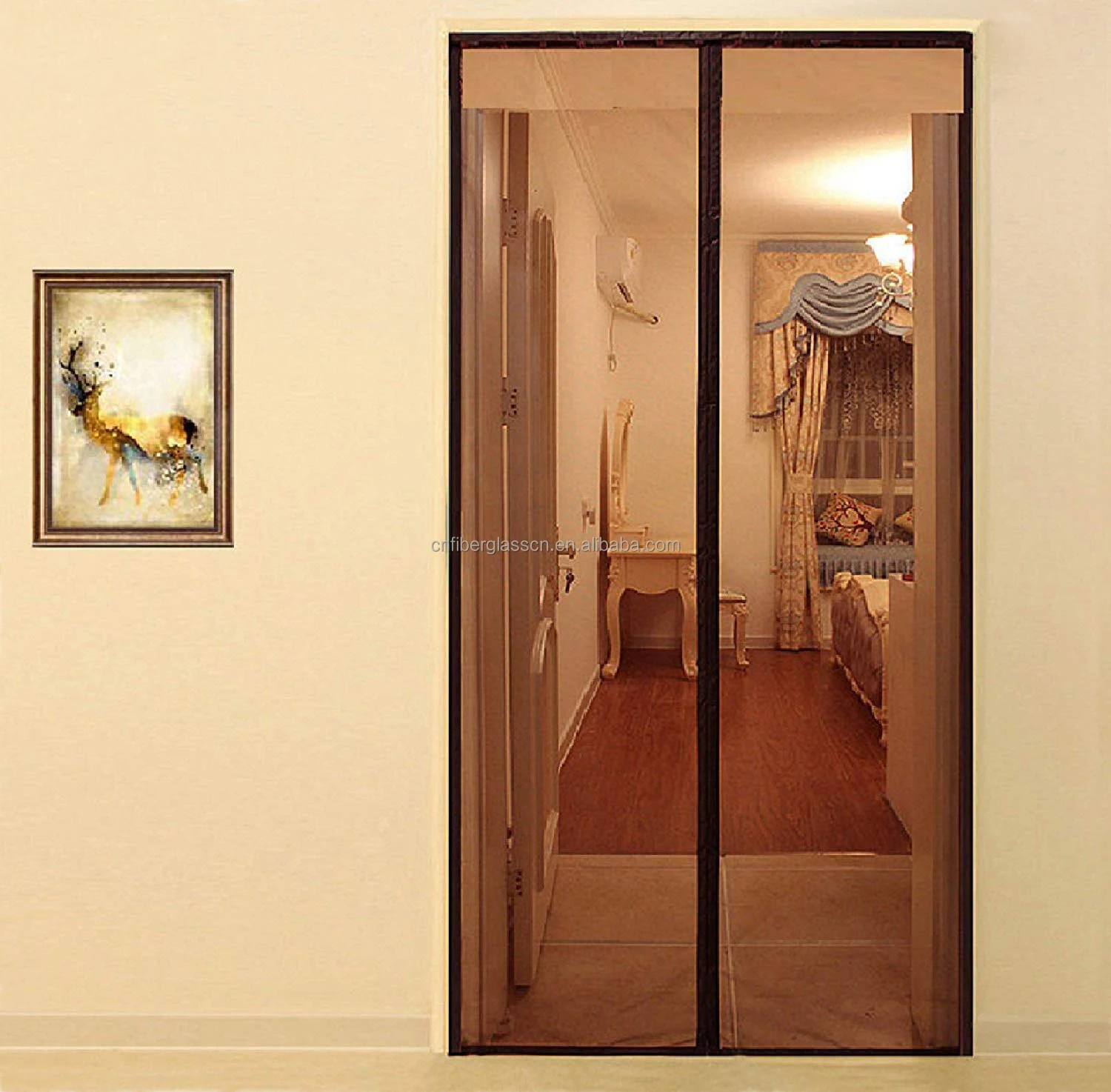 2024 Magnetic Mesh Screen Soft Door Magic Door Mesh Mosquito Net Magnetic Mosquitoes Netting Door Curtain