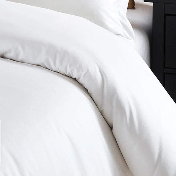 
Cheap personalized 100% cotton fabric comforter pure white bed sheets and microfiber duvet cover 