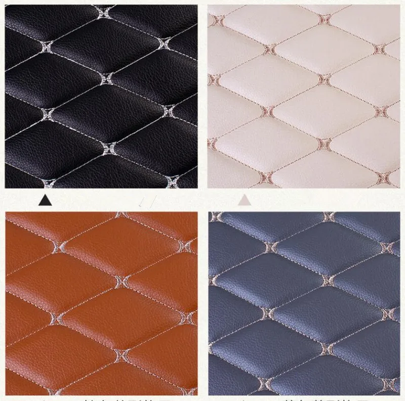 Custom embroidery abrasion-Resistant PVC with foam for car seat cover high quality eco friendly synthetic automobile leather