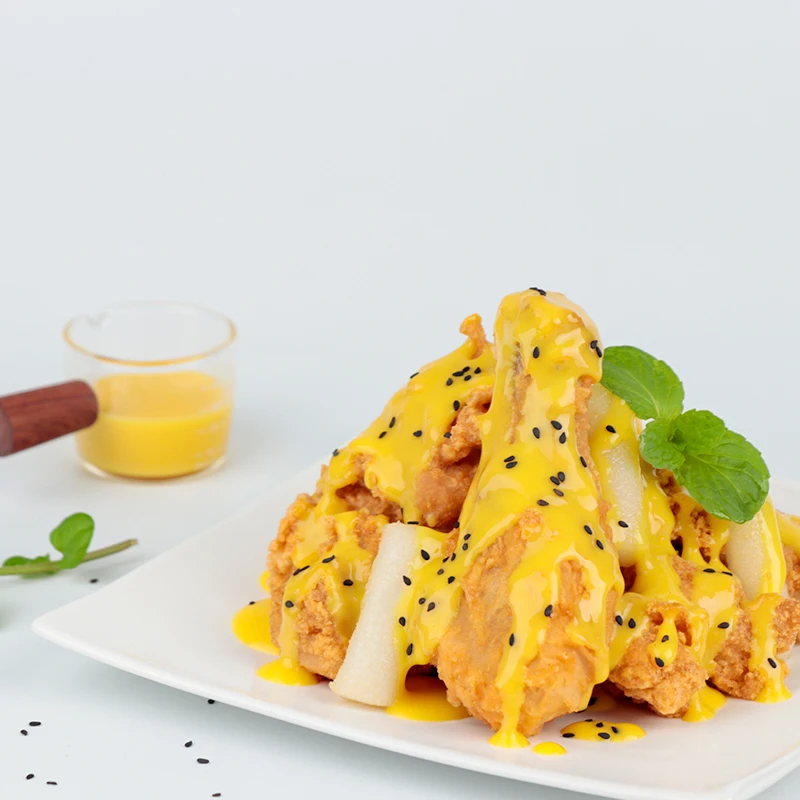 Большое количество низкая цена 1 кг соуса со вкусом меда и горчицы кг/12 пакетов в коробке Азиатский жареный куриный соус для ресторана/домашнего использования