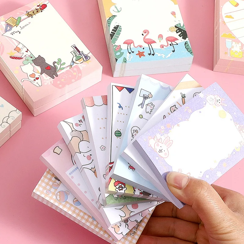 Stationery school season student animation creative office self-adhesive color cartoon sticky note pad