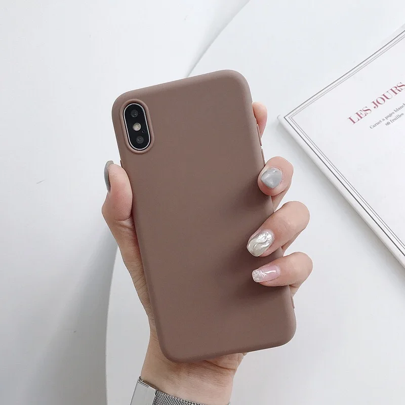 New Slim Matte Solid Color TPU Cell Phone Case for iPhone 11 5.8/6.1/6.5 inch, for iPhone 11 TPU Phone Cover