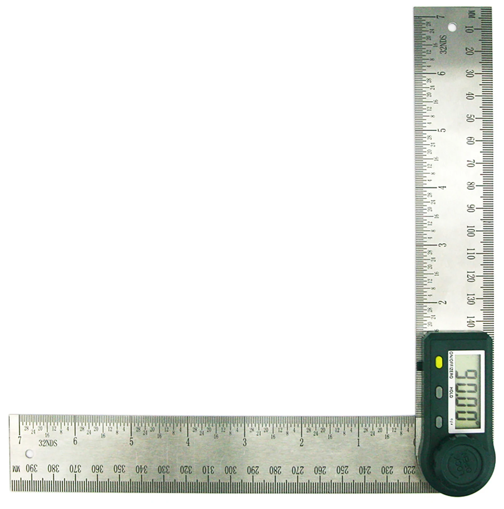 2 в 1 цифровой датчик угла 7 дюймов/200 мм Нержавеющая сталь ящик для инструментов плотника деревообрабатывающий