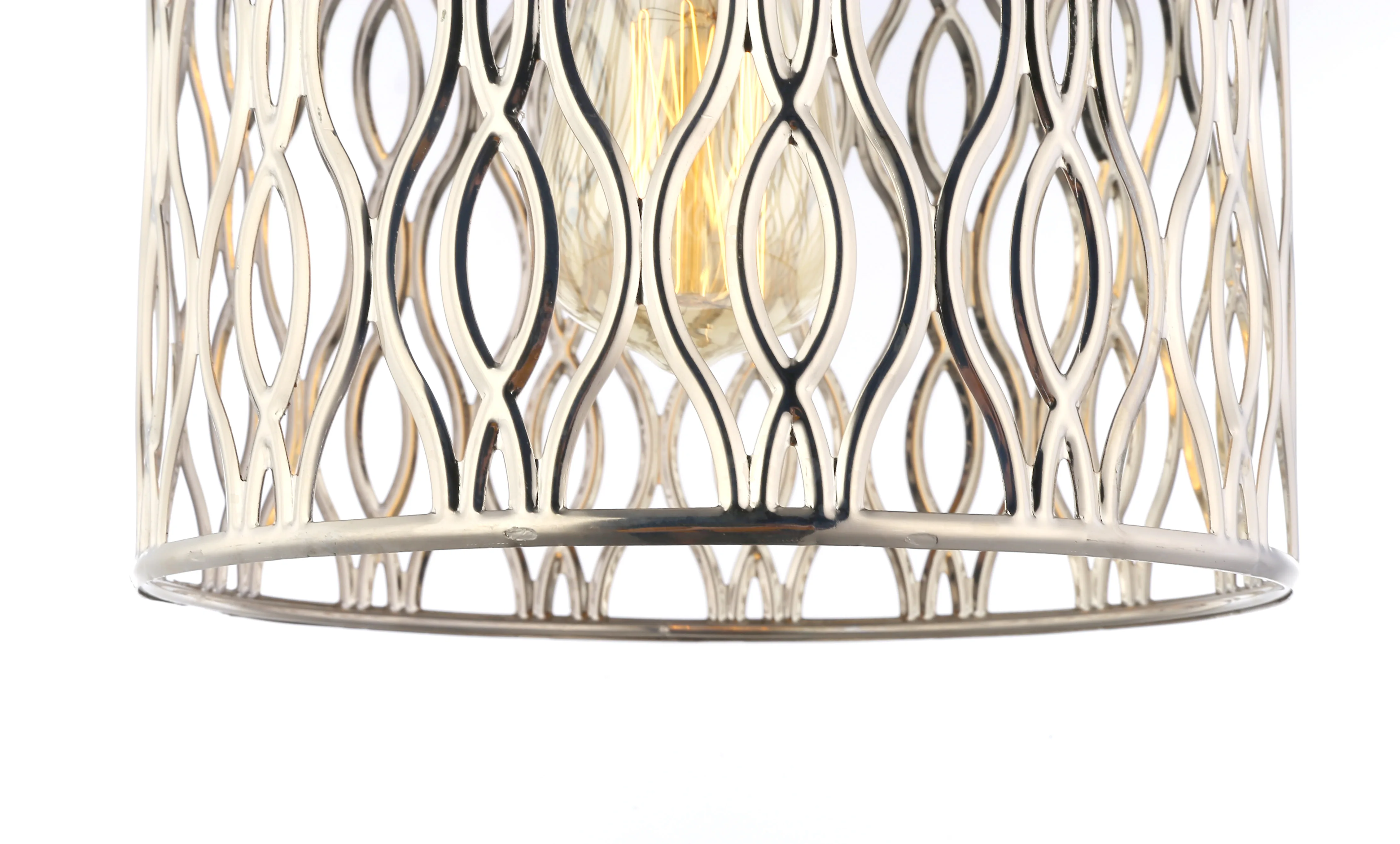 Residential Contemporary Pendant Lamp Plated Lampshade For Room Decorative Light Lamp