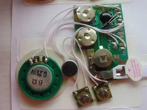 Mini Sound Sensor Voice motion sensor recordable sound module for Gift Cards and Box Greeting Card Music Chip