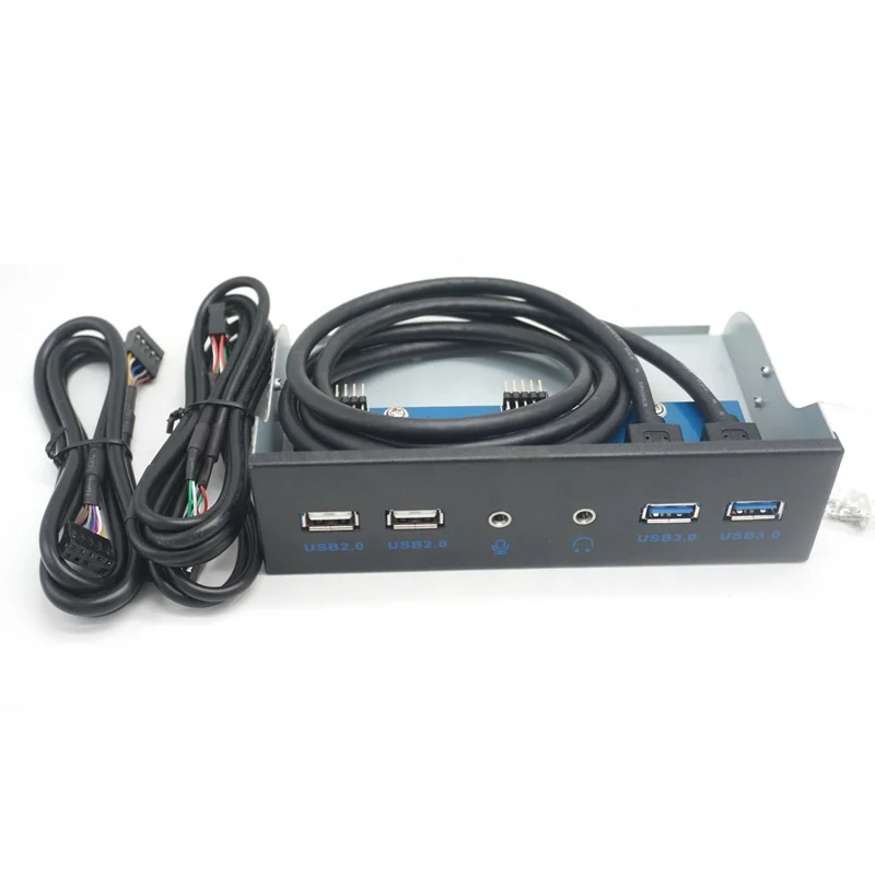 ПК чехол для компьютера Передняя панель установленны usb 3,0 usb 2,0 аудио порт микрофон наушники кабель материнской платы 5,25 дюймов CD-ROM панель расширения