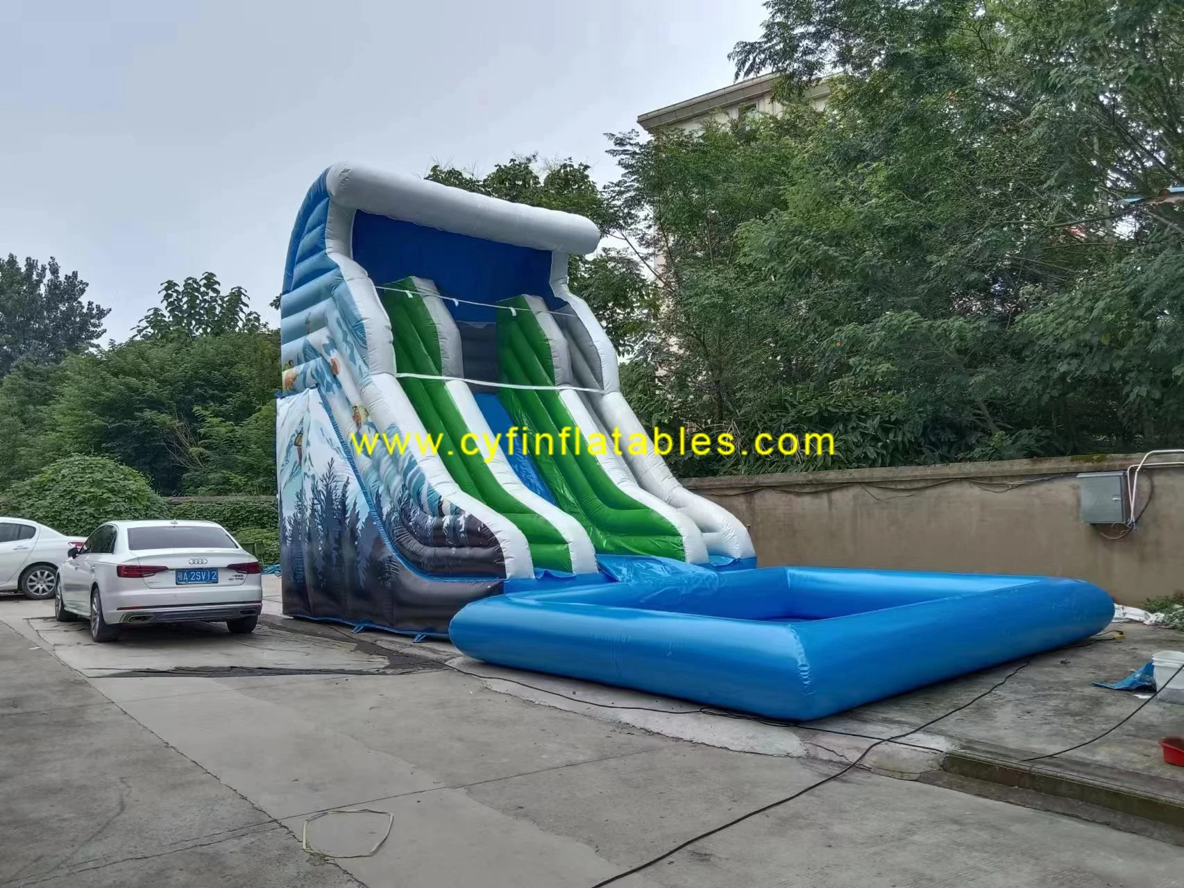 large inflatable pool slide Commercial Inflatable Water Slide Jump Castle Bouncer for kids and adults