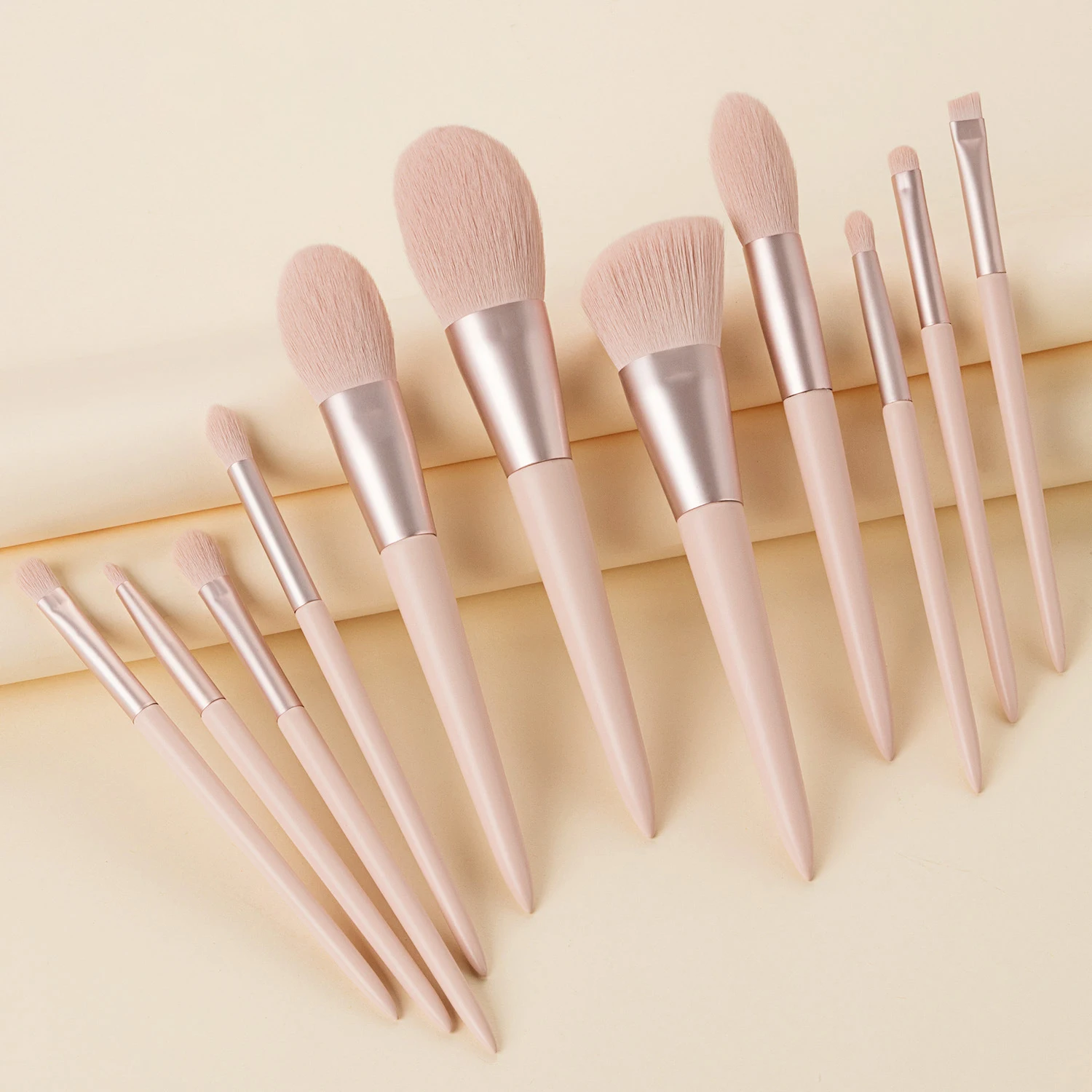 Hot Sale Makeup Brush Set Women Private Label 11 Piece Blush Powder Foundation Custom Logo Makeup Brush Set