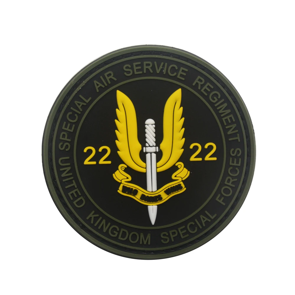 British Special Forces SAS PVC Patch Who Dares Wins BERET Air Service Regiment Patches Badges