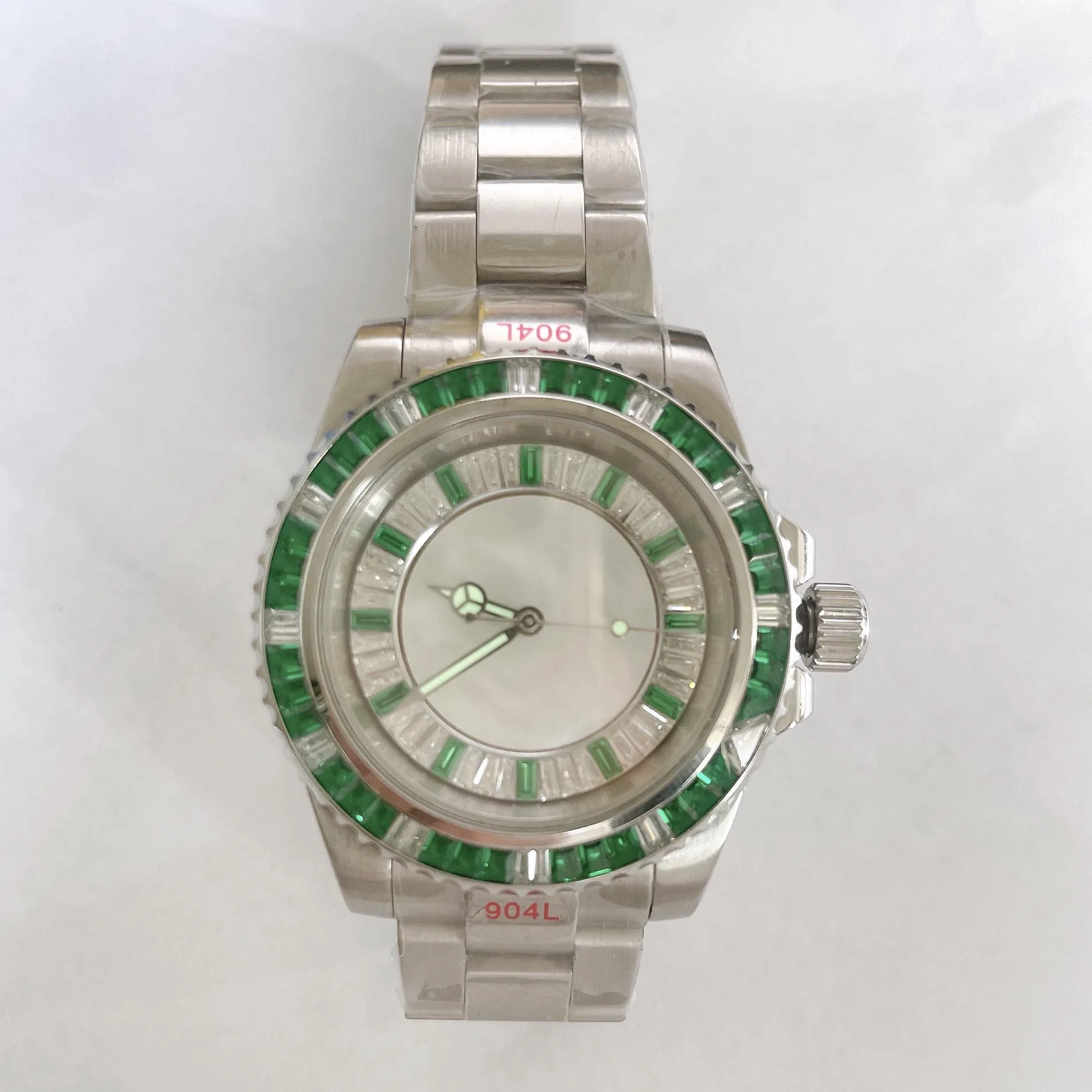 OEM New Improved Japan Seiko NH35 Movement Diamond Sapphire Crystal Automatic Mechanical Watches for Men relojes hombre
