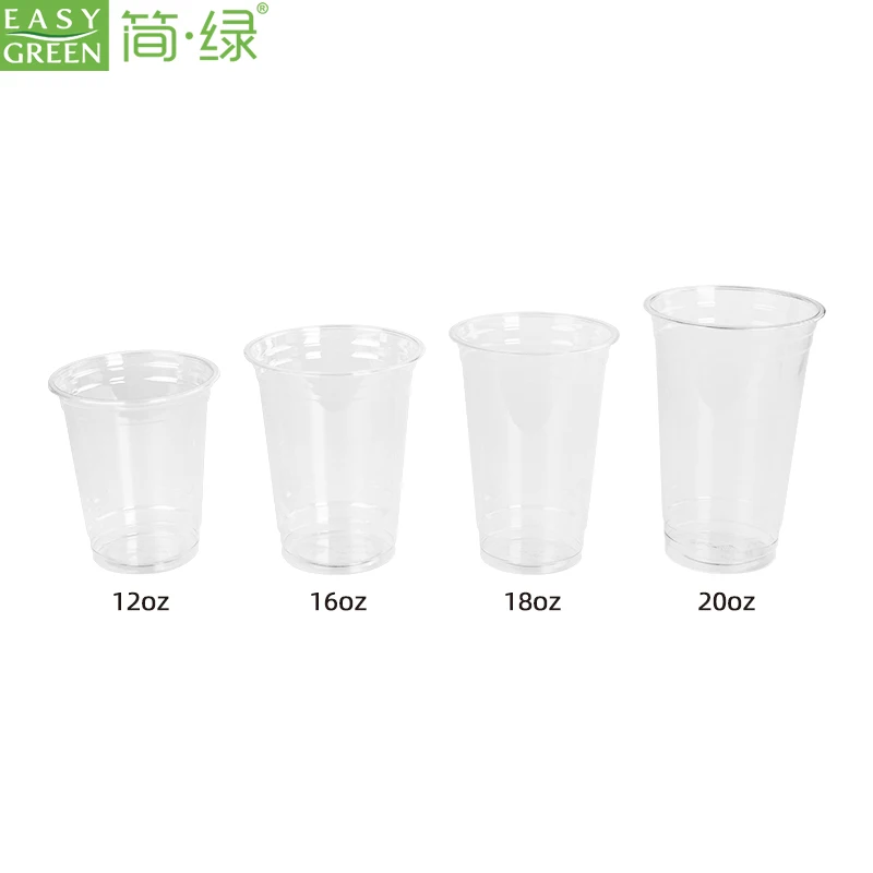 Easy Green Christmas 350Ml 16Oz 500Ml 700Ml 16 Oz Plastic Tea Cups Cold Drink Cups Plastic