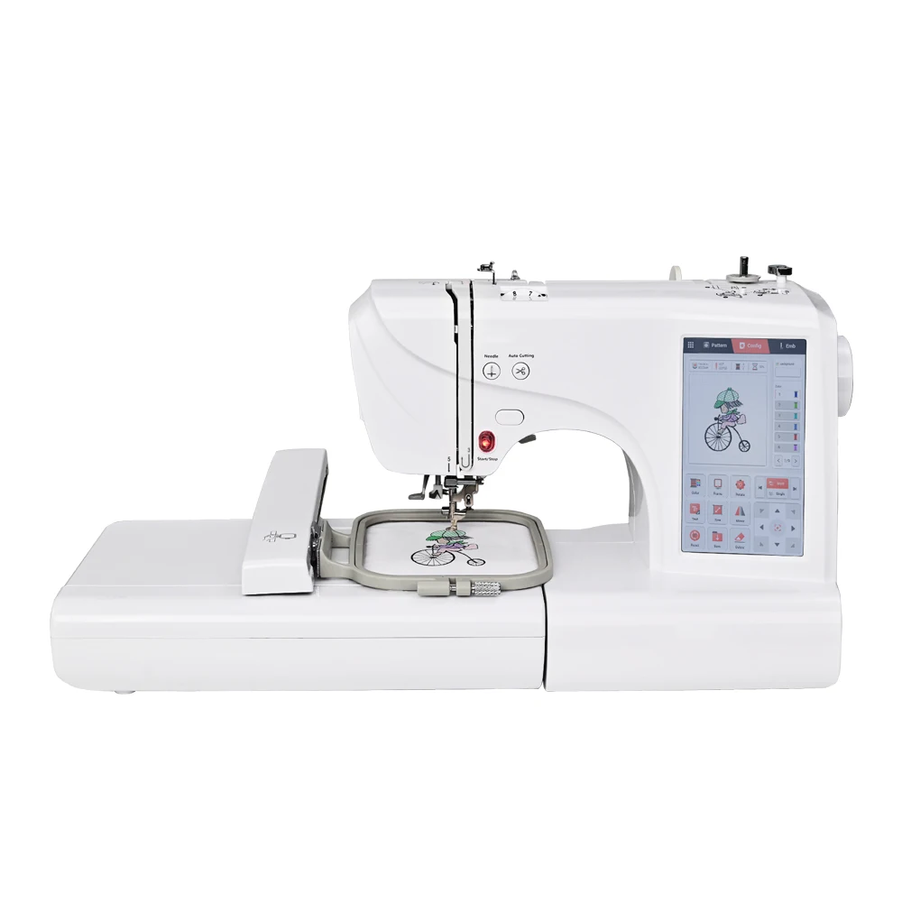 Poolin EOC05/Your LOGO Home use automatic cheap sewing and embroidery machine for beginners