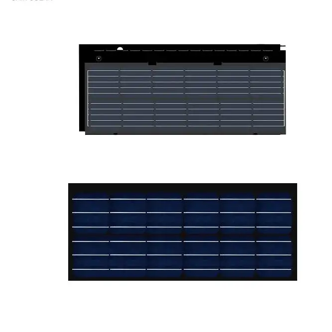 Solar roof tile 75W 90W CIGS thin film photovoltaic power generates energy system glass shingle panel BIPV solar roof tiles