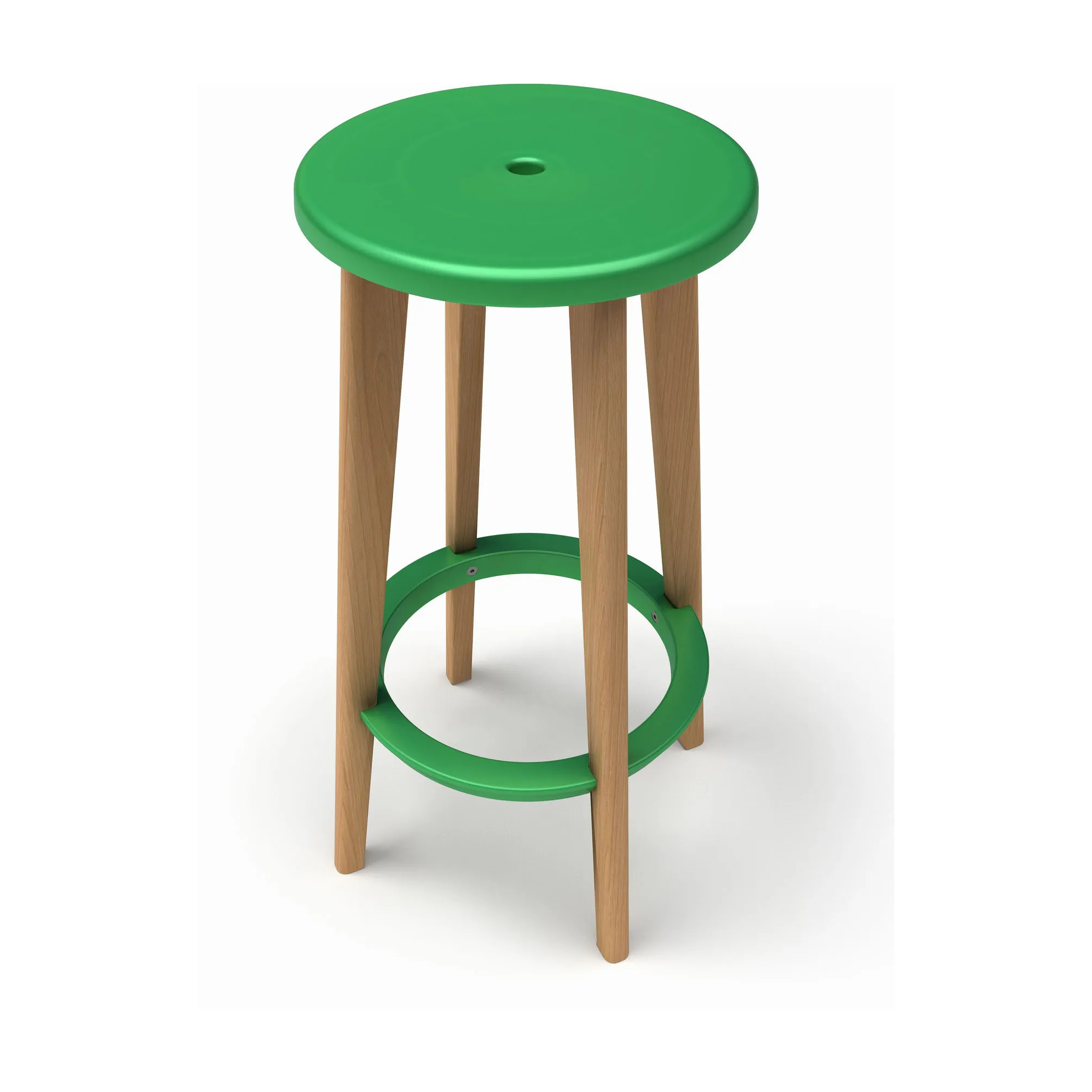 Morden White PP Plastic Bar Stool Height Barstools Dining Kitchen Bar Stools Chairs with Wooden Legs for Coffee Shop Bar