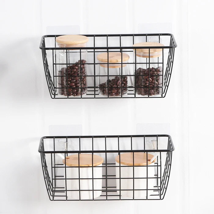Modern Laundry Decorative Iron Organizer Basket Storage Metal Wire Mesh Baskets