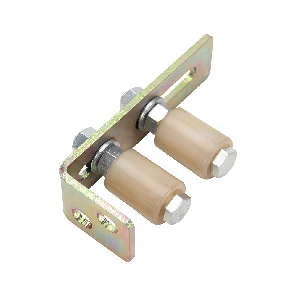 nylon two rollers turning auto sliding gate wheel roller for wardrobe sliding door