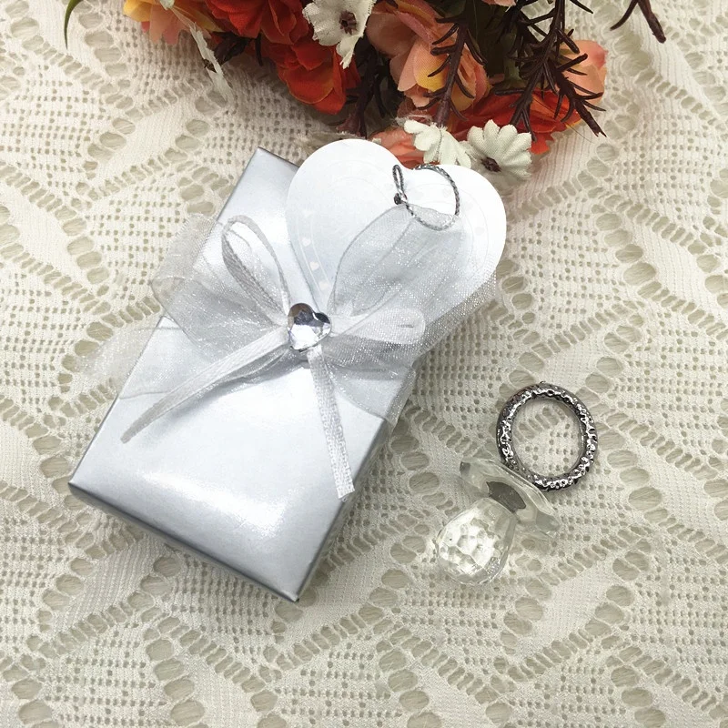 
Baby Shower favors First birthday gifts Crystal pacifier with gift box 
