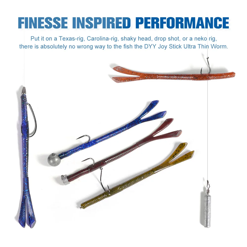 noeby 101 11cm/2.4g USA America market rubber lure Worm Twin Tail Soft Silicone Bass Pike Soft Fishing Lure