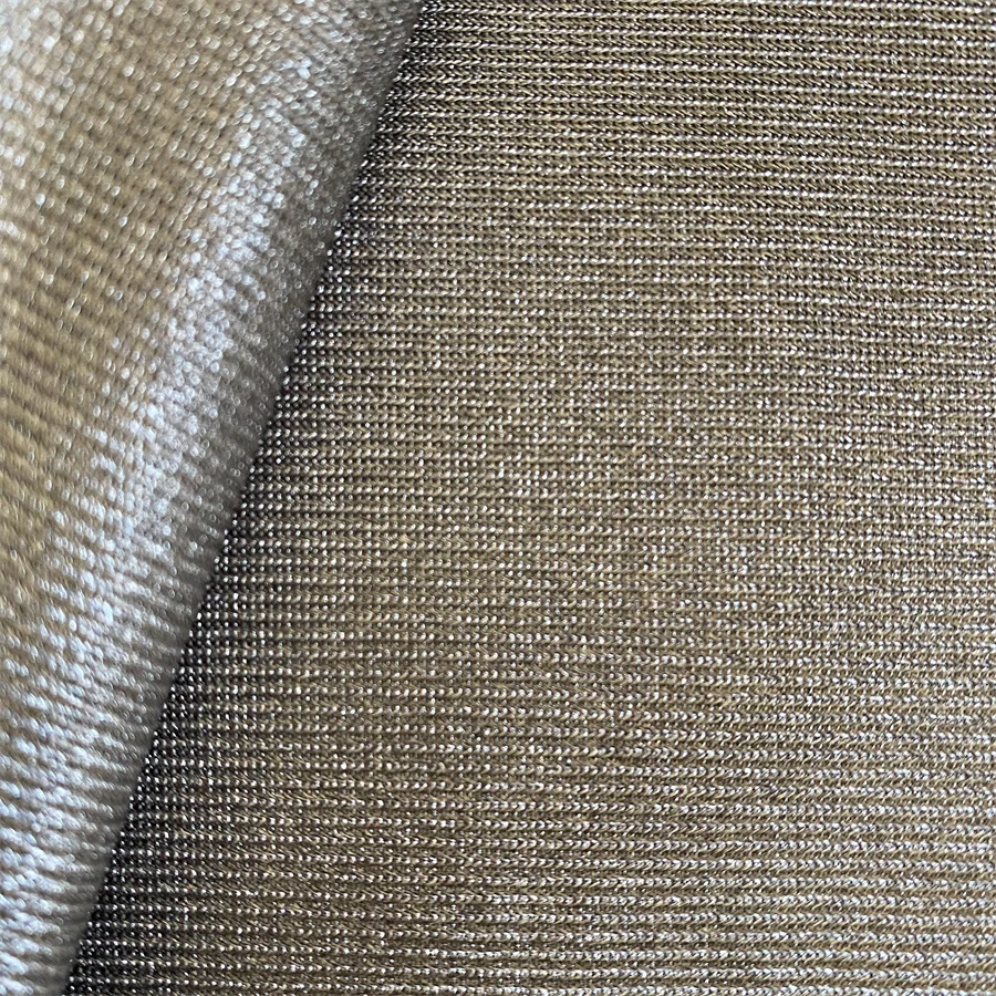 Silver fiber antibacterial deodorizing thick knitted fabric silver plated full silver fiber fabric for  socks