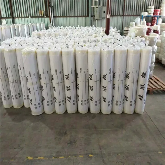 Width 1m 1.2m 1.5m nature colour heat resist silicone rubber sheet