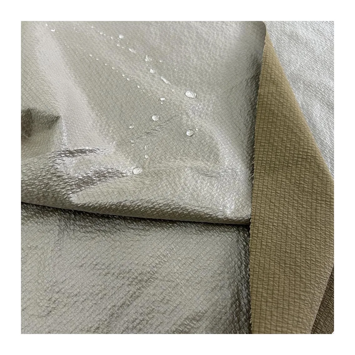 Low MOQ high quality 260T 300T 400T LAMINATED WITH TPU FILM pongee fabric for clothes