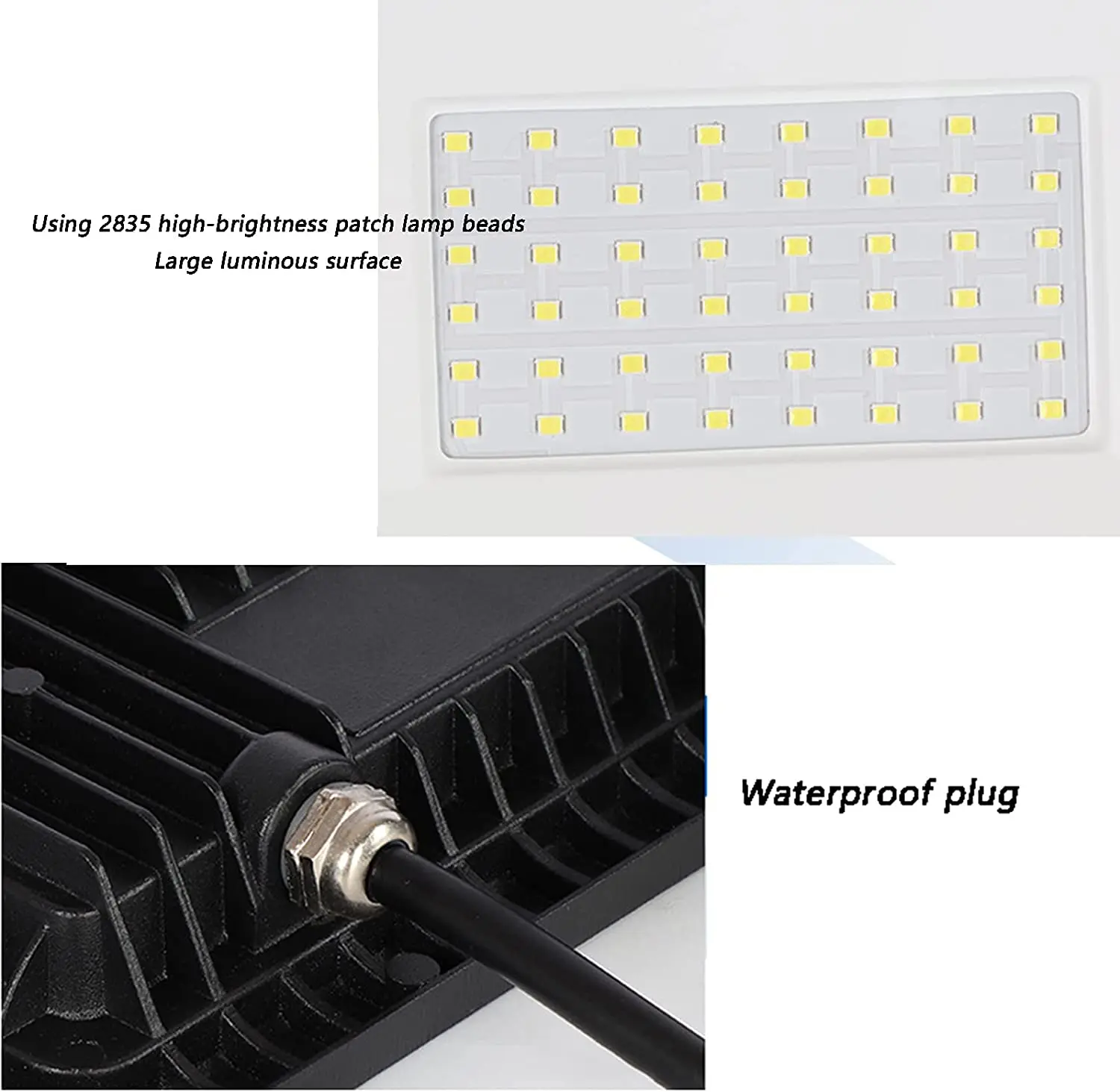 Outdoor Sensor Light Outdoor Motion Sensor 10W 30W 50W 100W security Lights fixtures White LED Lamp Beads 700-7000LM