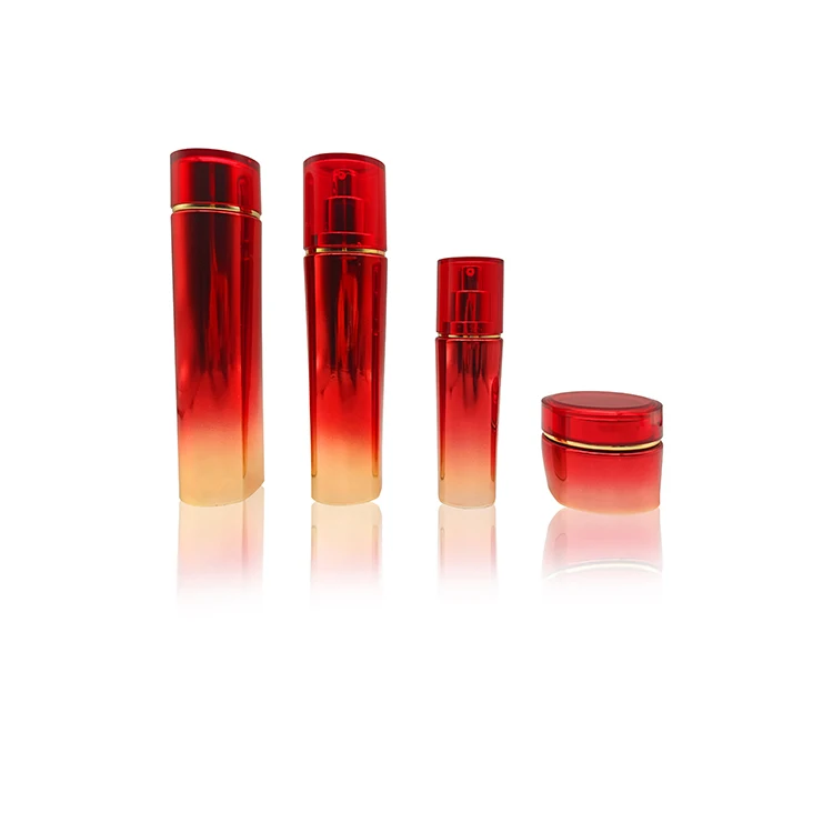 luxury glass cosmetic jar dropper bottle glass frosted serum bottle packaging cosmetic jar 200ml