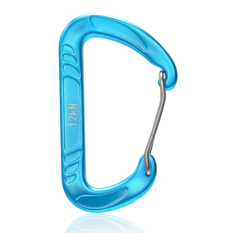 JRSGS Customized LOGO Carabiner Clips Aluminium Snap Hook 12kN S7804S