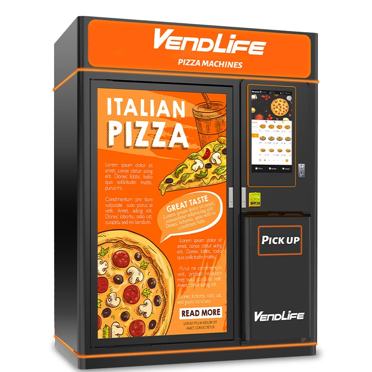 Automatic Pizza Vending Machine Business Self-service 24 Hours Store Cooking Pizza Food Fully Automatic Smart Vending Machine