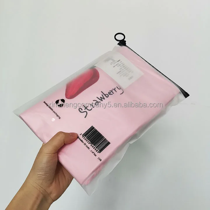 Popular eco friendly clear pvc zipper bag travel poly zipper slider bag