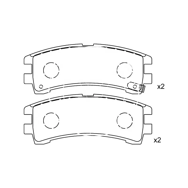 SDCX D401-7290 / AY060-NS002 / 44060-32G86 / D1102M brake pad for NISSAN Pathfinder 1988-1995