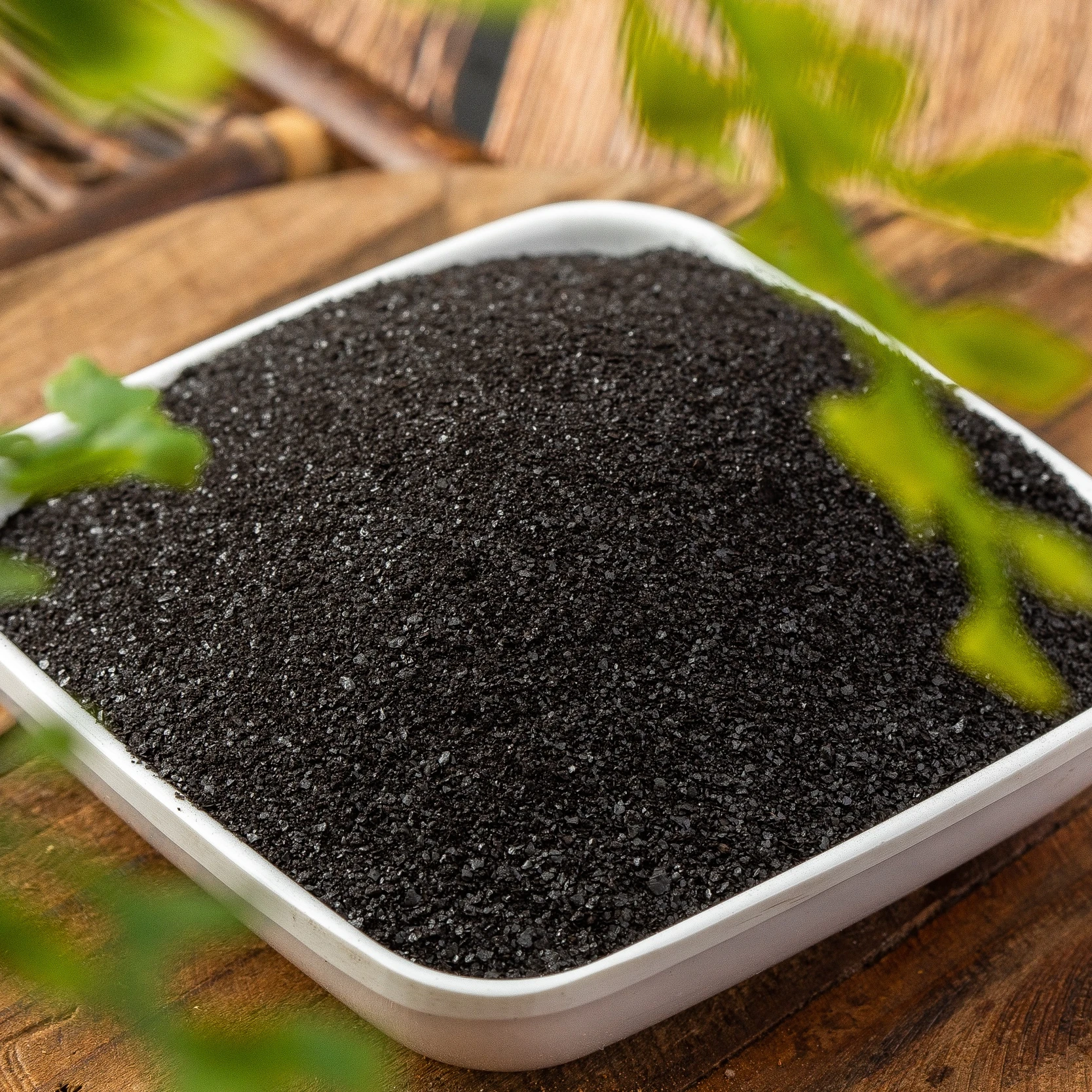 Leonardite Source Potassium Fulvate Shiny Flake 100% Organic Fertilizer With CIQ