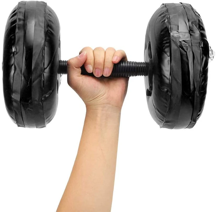 Water Filled Dumbbells 8-10KG Woman Fitness Portable Adjustable Water Filled Dumbbell for Bodybuilding Lifting Training