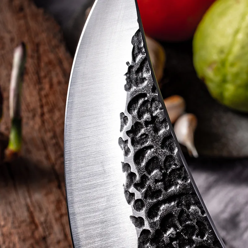 High Carbon Steel Japan butcher knife pouch scabbard set only buy one Meat Knives Forged with leather  Sheath