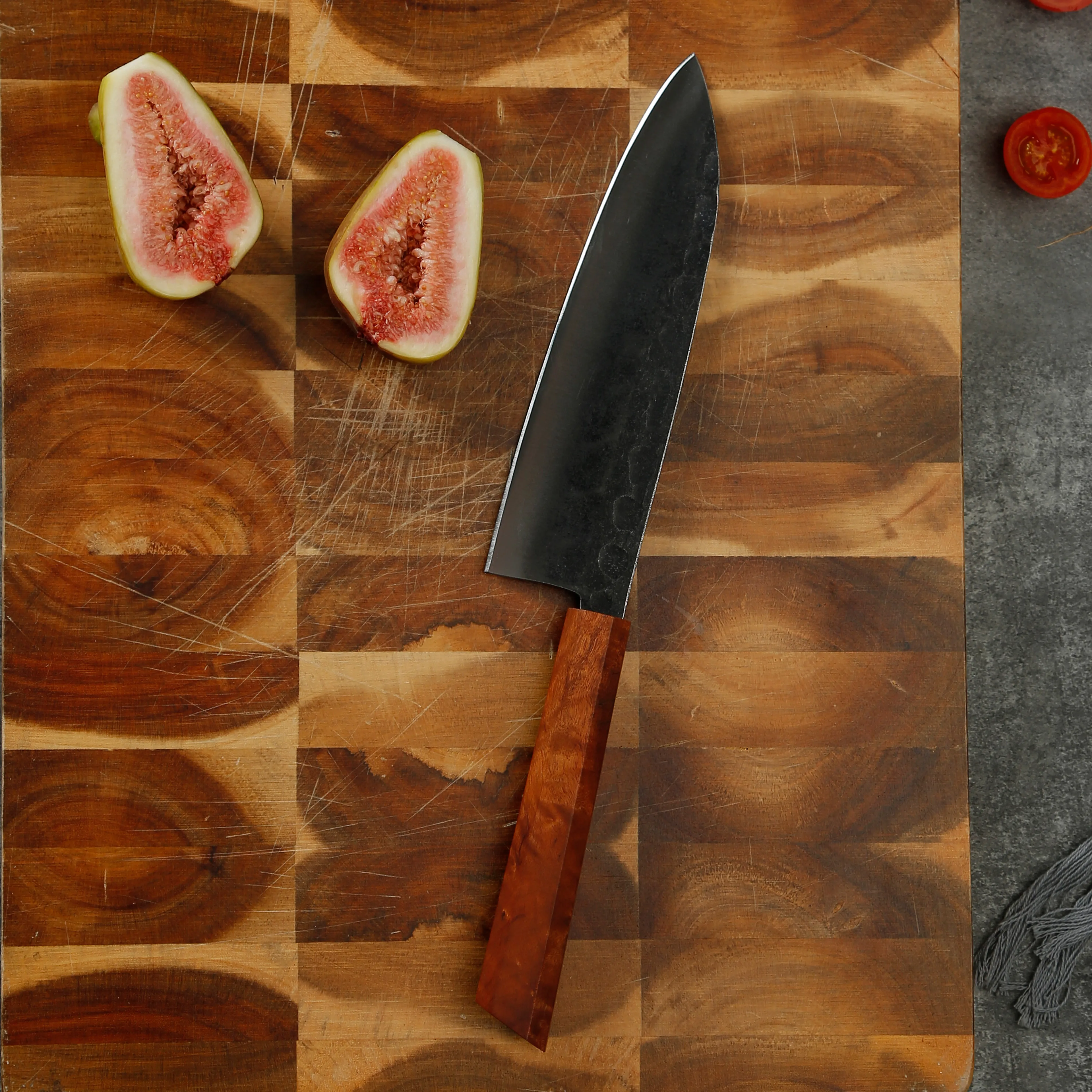 Chef Knives Kitchen Knife Damascus Steel Stabilized Wood New Product Ideas Function 8 Inch Customized Logo Giftbox Cutting Knife