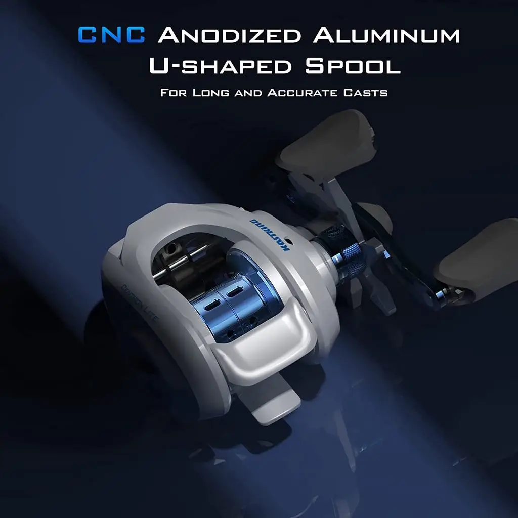 KEKAXI Centron Lite Baitcasting Reel 5+1 Anti-Reverse Ball Bearings 7.1:1 Gear Ratio Fishing Reel