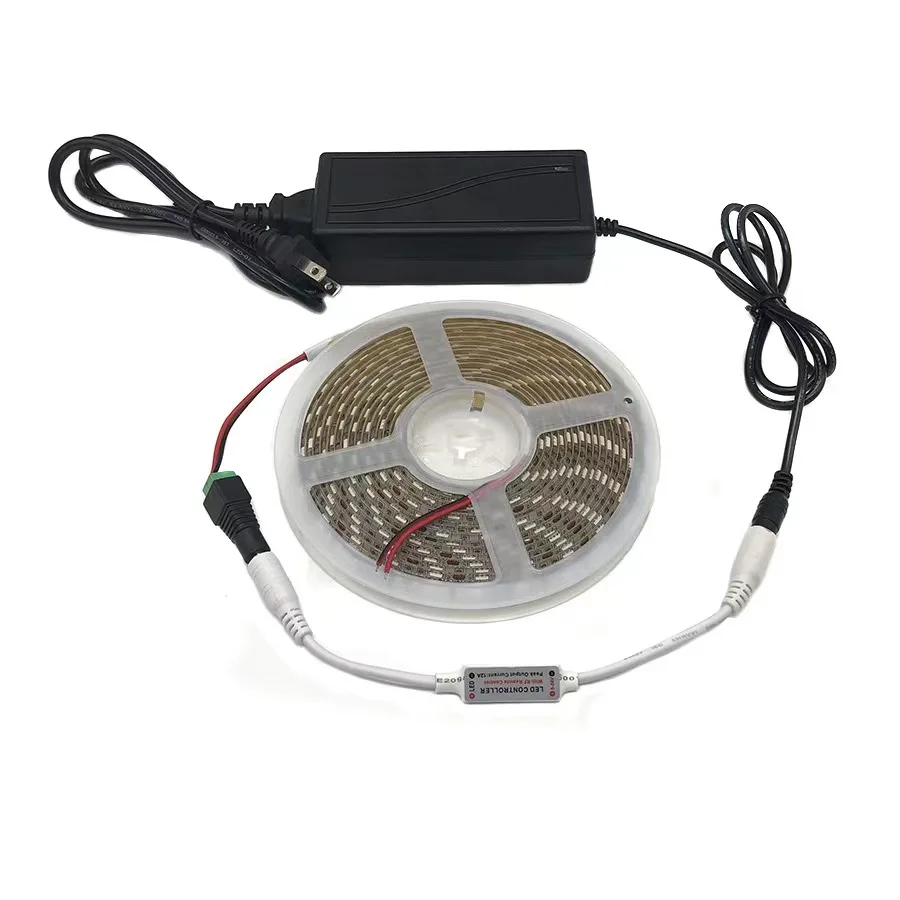 Factory Custom 5050 Ip20 65 Greenhouse Seedling Plant Indoor Lamp Hydroponic Dc 12V 24V Led Strip Grow Lights