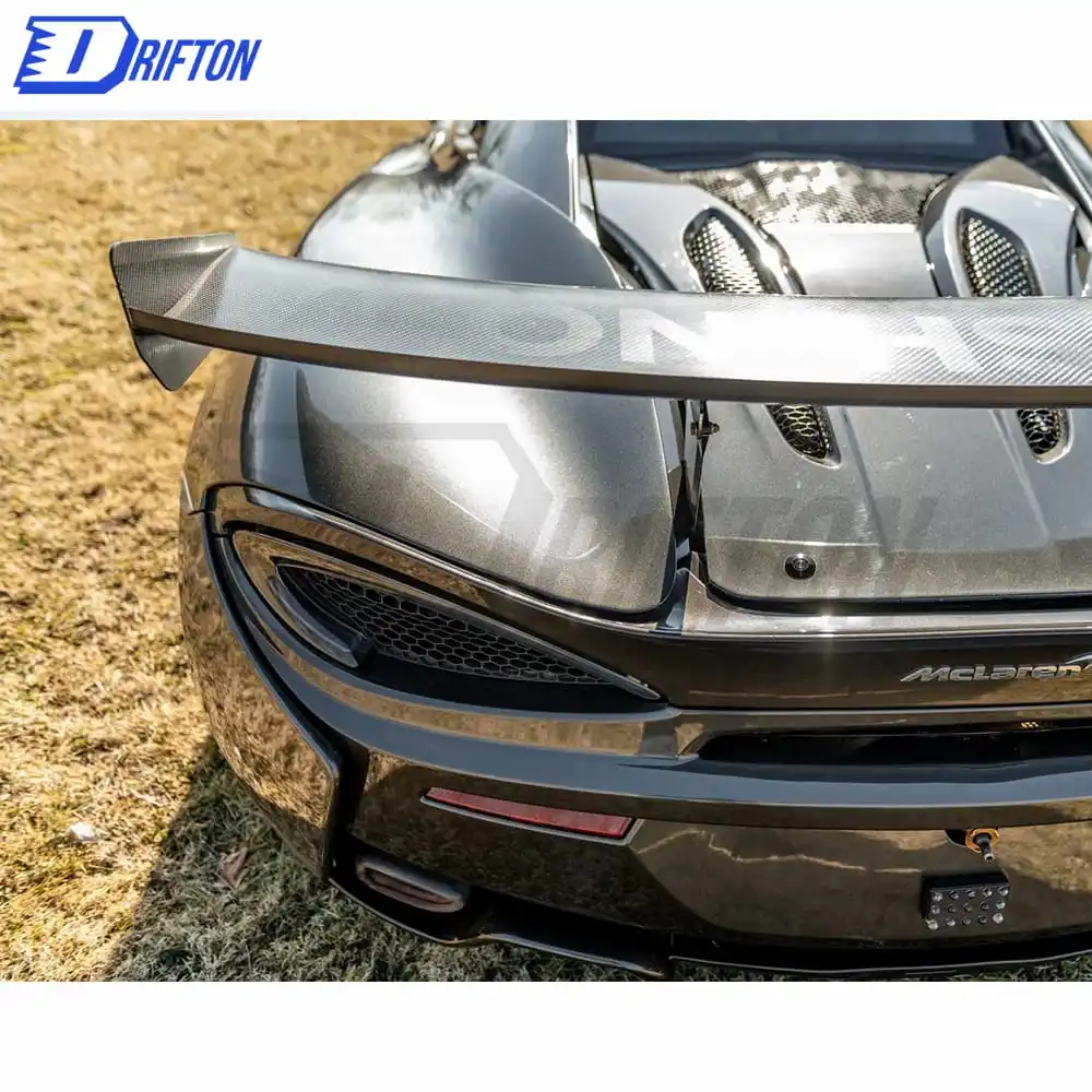GT4 Style Dry Carbon Fiber Rear Spoiler GT Wing For Mclaren 570S 570GT GT Wing