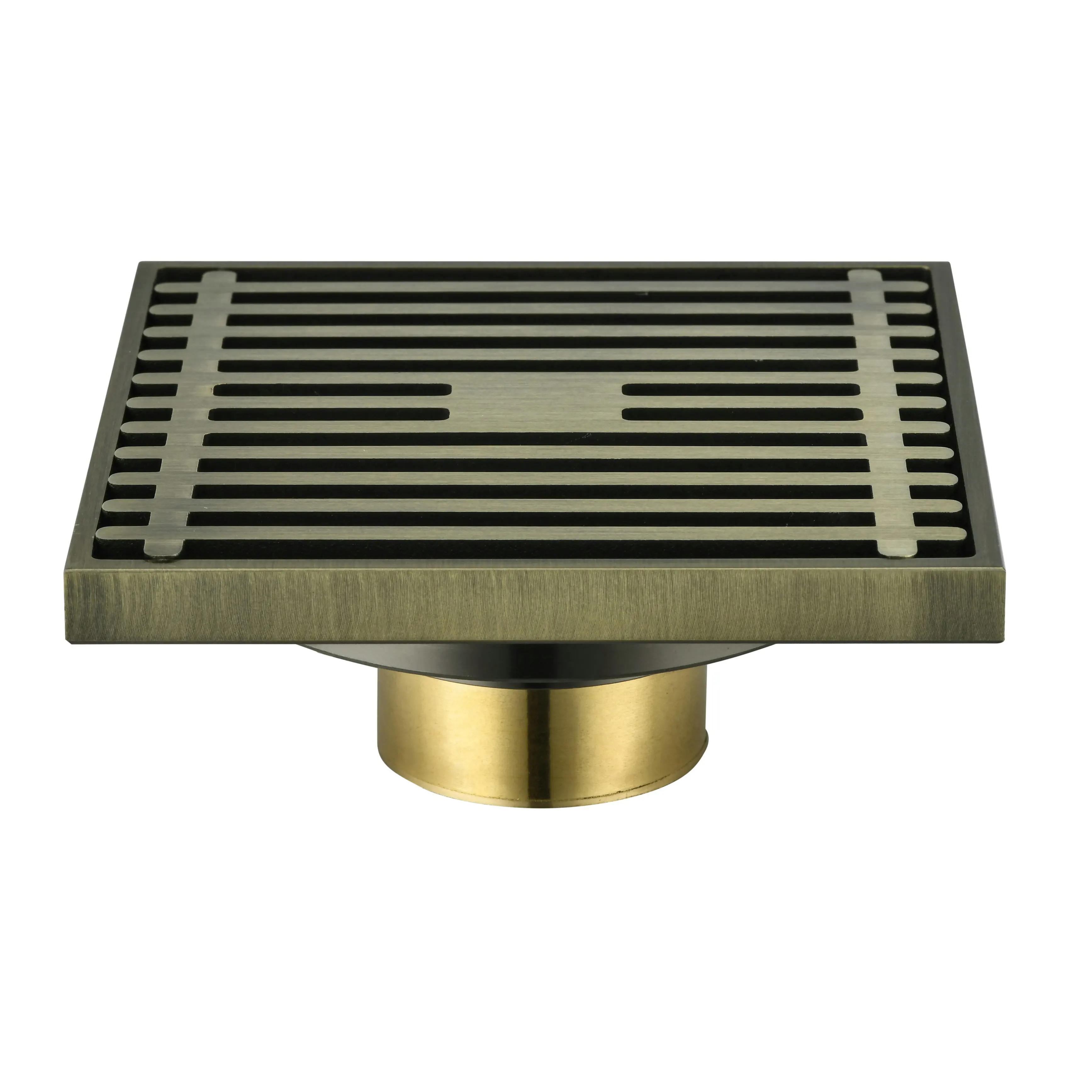 Bathroom Accessories Insert Odor Resistant Square Floor Drain Grate Cover Strainer Bathroom Brass Floor Drain