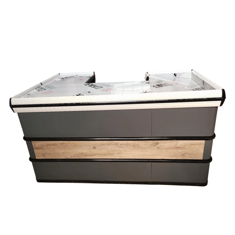Retail Convenience Store Cash Table Supermarket Checkout Counter Durable Cashier For Shop